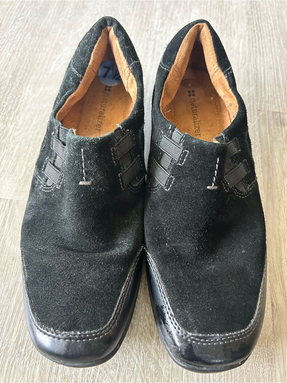 Naturalizer Women’s Black Suede Slip-On Comfort Shoes